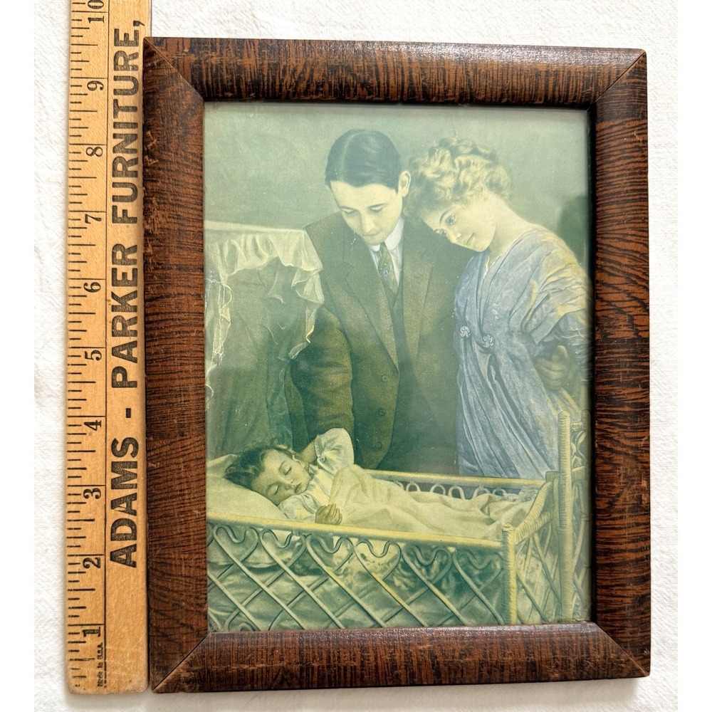 Vtg/Antique Gallery Wall Framed Print & Poem Lot of 6 As-Is TLC Motherhood 1920s - Picture 11 of 16
